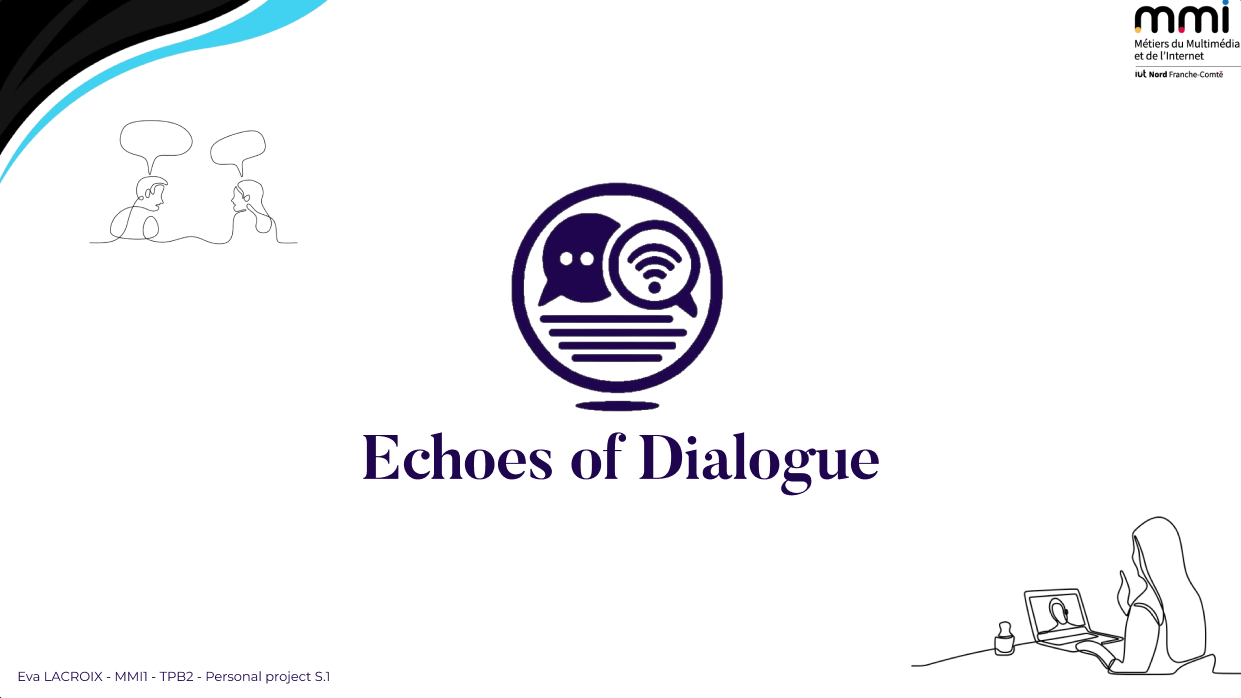 visuel principal Echoes of Dialogue - Site sur l’évolution de la communication